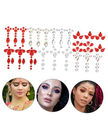 7 Sheets Jewelry Face Gems & Diamonds - Festival Makeup Face Stickers for Women | Bindi Body Jewels & Applique - Buy Online on GoSupps.com