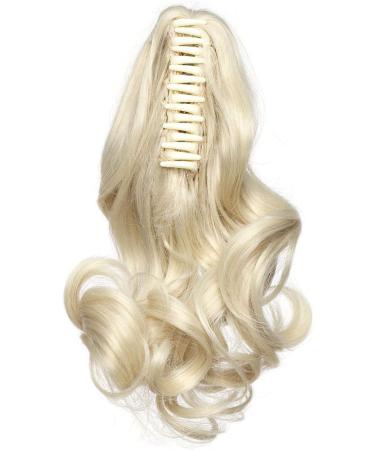 Long Claw Clip Ponytail Hair Extension - Bleach Blonde 12 - Buy Online on GoSupps.com