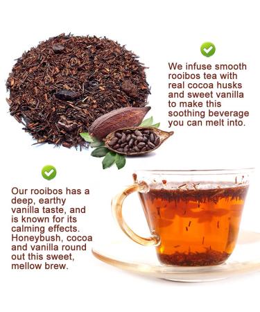 Premium Cocoa Rooibos Tea Blend - 70g Loose Leaf | Exotic Mixed Fruit Flavor for Hot & Iced Tea - Buy Online on GoSupps.com