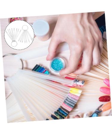 FOMIYES 300 Pcs Nail Color Card Board Nail Sticksnail Color Gel Nail Display Nail Art Practice Tip False Nail Art Display Nail Gel Display Book Display Plate Nail Polish Snails Plastic - Buy Online on GoSupps.com