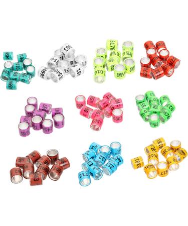 FRCOLOR 400 Pcs Pigeon Foot Ring Pets Racing Pigeon Ankle Bands Poultry Distinguish Marker Pigeon Racing 1.1x0.8cmx4pcs Random Colorx4pcs - Buy Online on GoSupps.com
