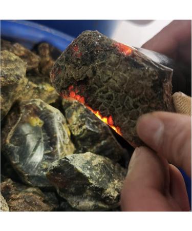 50-500g Natural Amber raw Stone Crystal Rough Rock specimens Home Decor (Size : About 100g) - Buy Online on GoSupps.com