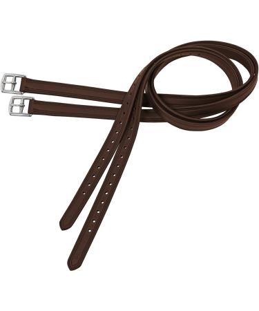 Buy Solibel BUSSE Stirrup Leathers Soft-Curved Dark Brown - 130 cm Stainless Steel Fitting | International Shipping Available - Buy Online on GoSupps.com