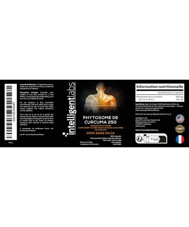 Intelligent Labs Meriva Curcumin Phytosome 250 MG | Advanced Absorption Turmeric Turmeric Supplement (2900% Better Absorbed Than Regular Turmeric) | 120 Vegetarian Capsules - Buy Online on GoSupps.com