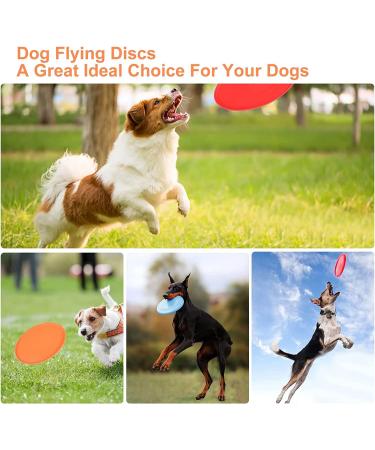 Yeahboom 5-Pack Dog Frisbee - 15cm Bite-Proof Natural Rubber | Ideal for Training Throwing & Playing | Available in 5 Colors - Buy Online on GoSupps.com