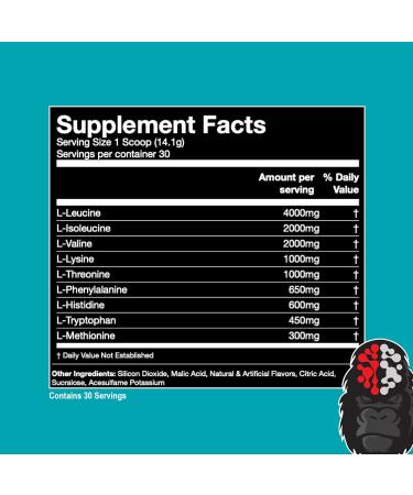 Gorilla Mode EAAs - Essential Amino Acids for Muscle Building & Recovery | 453g Jungle Juice - International Shipping Available - Buy Online on GoSupps.com