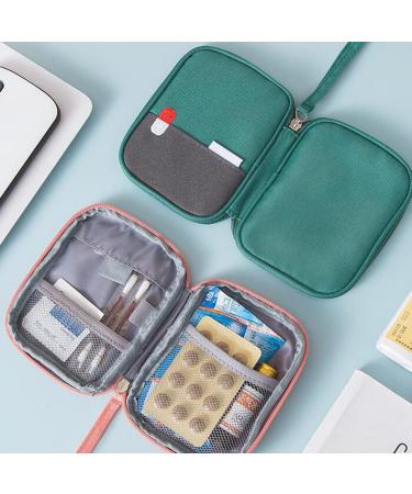 Mini First Aid Pouch Organizer Bag - Portable Empty Medical Storage for Travel, Camping, Home & Office - Grey - Buy Online on GoSupps.com