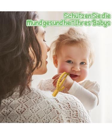 Utensilsto 4-Piece Baby Bite Ring Set | Dental Aid & Teething Toys for Infants 3 Months+ | Safe & Fun Chewing Toys for Boys & Girls - Buy Online on GoSupps.com