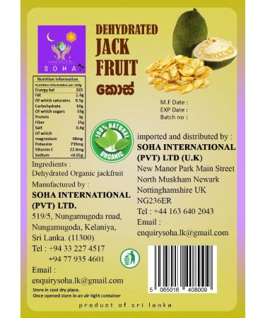 Dehydrated Jackfruit 100g Unriped - Buy Online on GoSupps.com