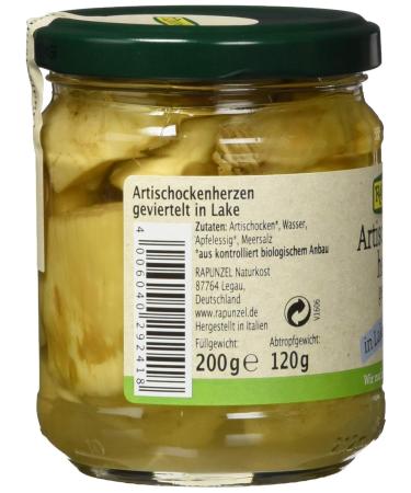 Organic Rapunzel Artichokes Quartered in Brine - 200g Pack | Premium Quality International Shipping - Buy Online on GoSupps.com
