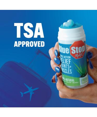 Blue Stop Max Applicator: Fast-Acting Massage Applicator for Sports Cream Elbow Relief Performance Roll On for Muscle & Joint Soreness - Convenient Relief for Active Individuals 1 Pack of 3.4 Oz 3.4 Fl Oz (Pack of 1) - Buy Online on GoSupps.com