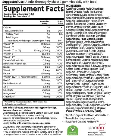 Garden of Life MyKind Organics Women's Multi - 120 Vegan Berry Gummy Vitamins - Buy Online on GoSupps.com