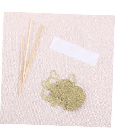 TOPBATHY 3pcs Animal Cake Decorations Wedding Cake Decorations Elephant Cupcake Topper Party Cake Picks Paper Cups Appetizers Birthday Baby Shower Elephant Cupcake Picks Wooden Fruit Blush Golden medium - Buy Online on GoSupps.com