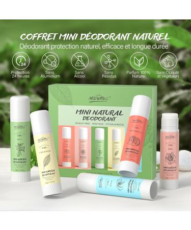 Body Deodorant Stick - Pack of 5 Mini Deodorants - Long Lasting Protection - Deodorant Stick and Antiperspirant - Pure Fresh and Natural Ingredients - Aluminum Free - Buy Online on GoSupps.com