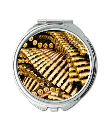 Mirror Travel Mirror gun n roses Round Mirror bullet pocket mirror portable mirror