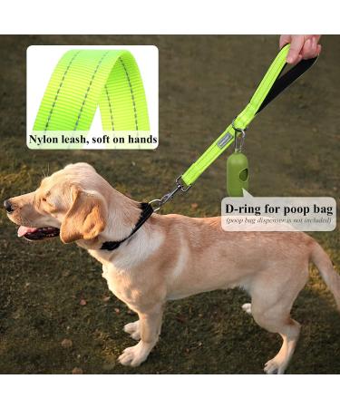 Vivaglory Short Dog Leash - 46 cm Neon Yellow Training Line for Medium & Large Dogs - Buy Online on GoSupps.com