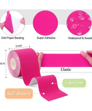 3 Rolls Waterproof Kinesiology Tape - Athletic Elastic Support for Knee Ankle Wrists & Muscle Pain Relief - Ideal for Gym Running Tennis Swimming & Football - Buy Online on GoSupps.com