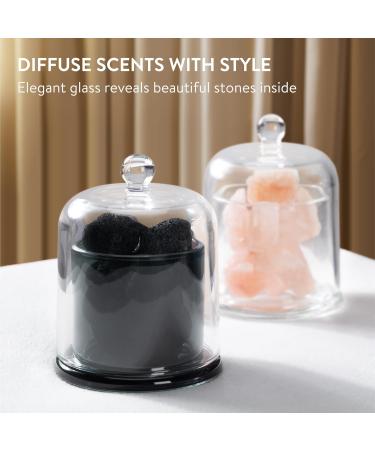 Buy Navaris Lava Stone Volcano Diffuser | Portable Glass Essential Oil Aromatherapy | No Electricity | Calming Fragrant Living Space - Buy Online on GoSupps.com