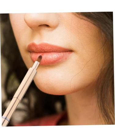 Ipetboom Makeup Tools round lip brush for women artificial fiber lip gloss applicator lipstick brush lip brush aluminum lip gloss telescopic make up lip gloss lips 13.40X0.90X0.90CM Golden - Buy Online on GoSupps.com