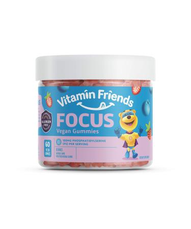 Vitamin Friends Focus Vegan Gummies Berries 60 Pectin Gummies
