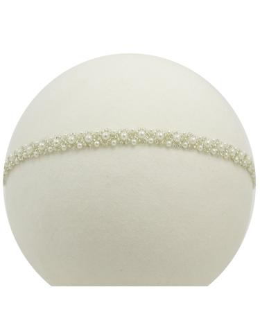 White Baptism Headband for Baby Girls | Christening Hair Accessory (3-12 Months) | Infant Toddler Headband - Buy Online on GoSupps.com