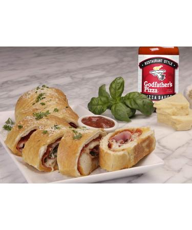 Godfather's Pizza Sauce 14oz (3-Pack) - No Added Sugar, Authentic Italian Restaurant Style - Buy Online on GoSupps.com