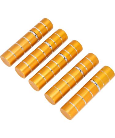 ZJchao 5Pcs Mini Perfume Spray Bottles 5ML Refillable Atomizers - Portable Gold Travel Size - Buy Online on GoSupps.com