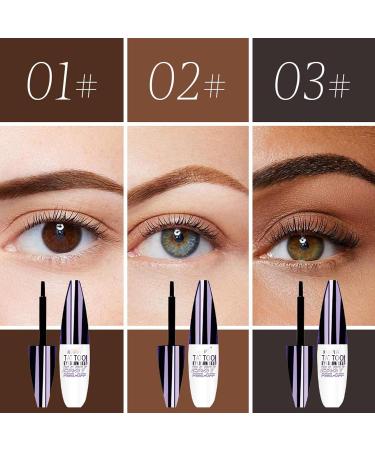 Easy Peel-Off Eyebrow Gel- Waterproof & Sweatproof Tattoo Eyebrow Gel Easy Peel Off for Women Long-Lasting Eye Brow Tinted Cream for All Skin Types (Brown) - Buy Online on GoSupps.com