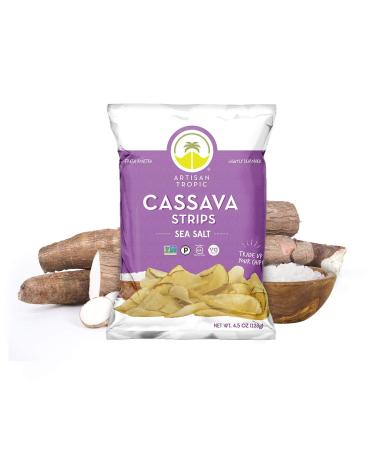 ARTISAN TROPIC Paleo Snacks - Cassava Chips  4.5 OZ - Pack of 2