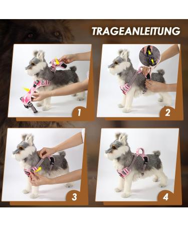 Eyin Adjustable Dog Harness for Small Dogs | Breathable Reflective Padded - Camouflage Pink (S) - Perfect for Daily Training - Buy Online on GoSupps.com