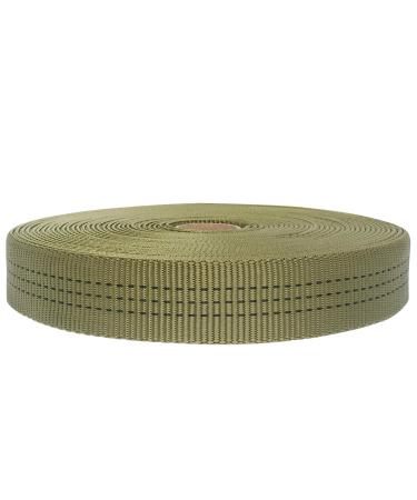 GM CLIMBING 1 inch Nylon Tubular Webbing Tape UIAA Certified 4000lb Heavy Duty for Climbing Rescue Rope Works Survival Outdoor General Purposes 1" x 30Ft / 10 Yards Olive 1 inch x 10 yards