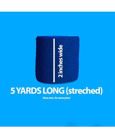 Preserce Care Self Adhesive Bandage Wrap - Elastic 2 Inch Medical Wrap (6 Pack) for First Aid & Injury Support - International Shipping Available - Buy Online on GoSupps.com