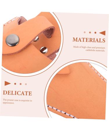 Minkissy 6 pc Garden Shear Belt Pocket Holster - Leather Tool Holder for Garden Clips - Durable Cowhide Belt Pouch - Buy Online on GoSupps.com