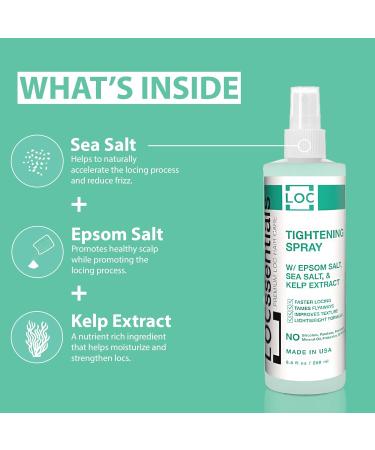 Sea Salt Tightening Spray for Locs Faster Locking for Dreadlocks & Starter Locs - Twist & Braid Spray with Sea Salt & Kelp Extract Sea Salt Spray for Men & Women Hair 8.5 Fl Oz (Pack of 1) - Buy Online on GoSupps.com
