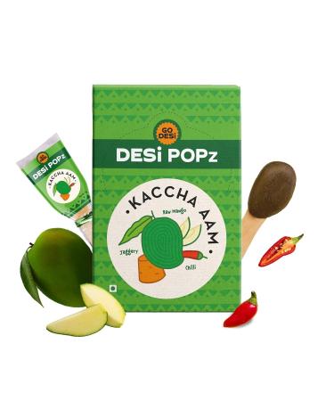 Holy Hut Kaccha Aam | 40 Pieces | Aam Candy | Fruit Snacks | Sour Candies | Lollipop | Raw Mango Candy | Chatpata Masala | 320 Gm