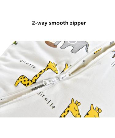 Chilsuessy Winter Baby Sleeping Bag 3.5 Tog with Detachable Sleeves - Giraffe Park Design | 3-6 Months - Buy Online on GoSupps.com