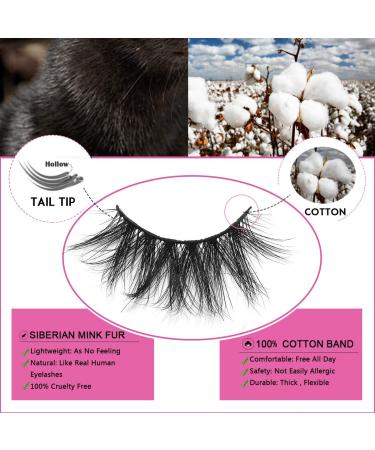 SWINGINGHAIR 3D Mink Eyelashes 19mm - Hand-made Natural False Lashes for Fluffy Volume - 1 Pair - Buy Online on GoSupps.com