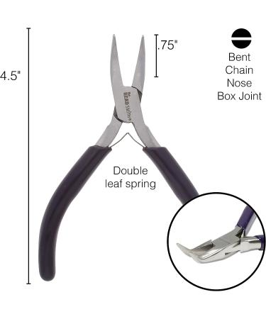 Beadsmith Bent Chain-Nose Pliers - Crafting & Jewelry Making Supplies | 1 Pack - Buy Online on GoSupps.com