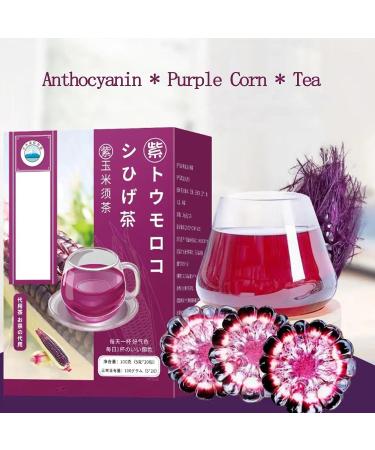 Corn Husk Tea Bags 100% Organic Purple Corn Husk Tea Highly Popular In Japan Detoxifying and Nourishing Purple Corn Husk Tea Body Shaping Healthy Life Daily Style (2BOX) - Buy Online on GoSupps.com