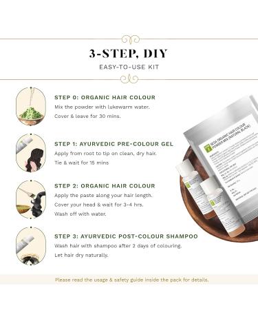Sesa 3 Step Natural Hair Colour Kit - 100% Organic & Ayurvedic Solution for First Greys | International Shipping Available - Buy Online on GoSupps.com