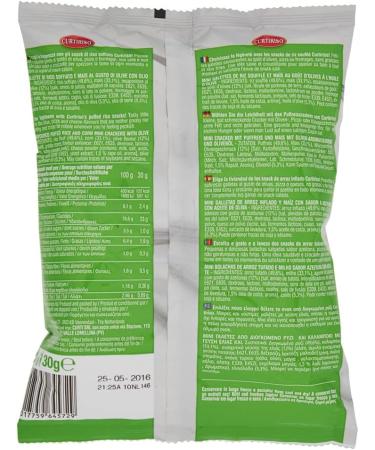 Curtiriso Risatine Pack of 3 Rice and Corn Snacks with Olive Oil - 30 g - Buy Online on GoSupps.com