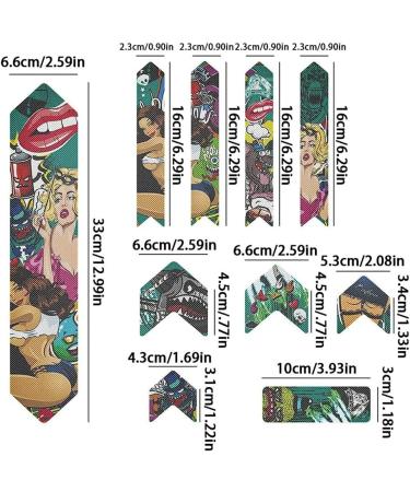 ENLEE Bike Frame Protection Tape | Mountain Bike Protective Stickers Set | High Impact Frame Guard | Colorful Beauty Pattern - Buy Online on GoSupps.com