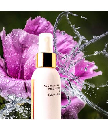 Ultra Hydrating ESSENCE FACE MIST - Rosehip Vitamin C & Squalane | 100% Pure Organic & Alcohol-Free | 4oz Face Spray for Moisturizer & Primer - Buy Online on GoSupps.com