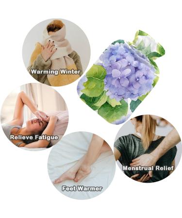 NAANLE Watercolor Hot Water Bottle with Cover - Floral Hydrangeas 2L | Menstrual Cramps Relief & Heat Therapy - Buy Online on GoSupps.com