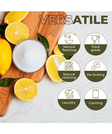 SPQR Seasonings Citric Acid 1lb Bottle - Food-Grade Flavor Enhancer, Natural Preservative for Cooking, Baking, & Cleaning - Buy Online on GoSupps.com