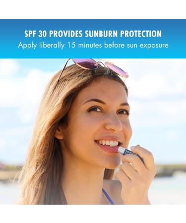 Mentholatum Natural Ice Protect+ Broad Spectrum SPF 30 Medicated Lip Balm 0.15 Ounce (Pack of 9) - Buy Online on GoSupps.com