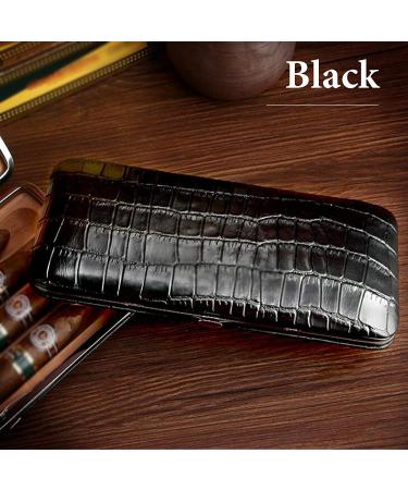 Cigar Boxs Humidors Stravel Cigar Box Reversible Flap Cigars Case Leather Exterior Cigar Humidor Holds up to 5 Gift - Buy Online on GoSupps.com