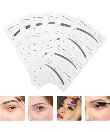 Healifty 6 pi ces Kit de Pochoirs Sourcils Jetables pour Maquillage Autocollants Mod les Vari s Outil Pratique pour Femmes Design Confortable et S curis D butantes - Buy Online on GoSupps.com