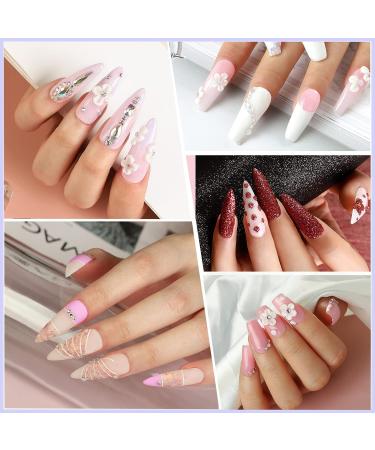 Complete Acrylic Nail Kit for Beginners with UV Light, Drill, 45pc Powder Set, 60pc Glitter Decorations - Professional Nail Supplies for Women | RJ0333 - Buy Online on GoSupps.com