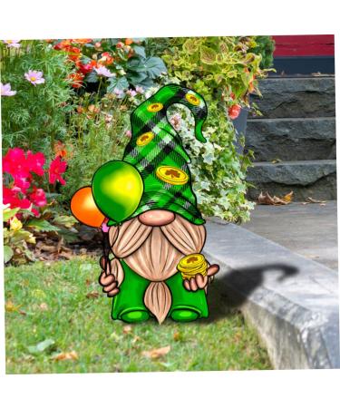 Milisten Dwarf Card Outdoor Sign St Patrick Gnome Yard Sign Patrick Garden Decoration During The Day Props - Buy Online on GoSupps.com